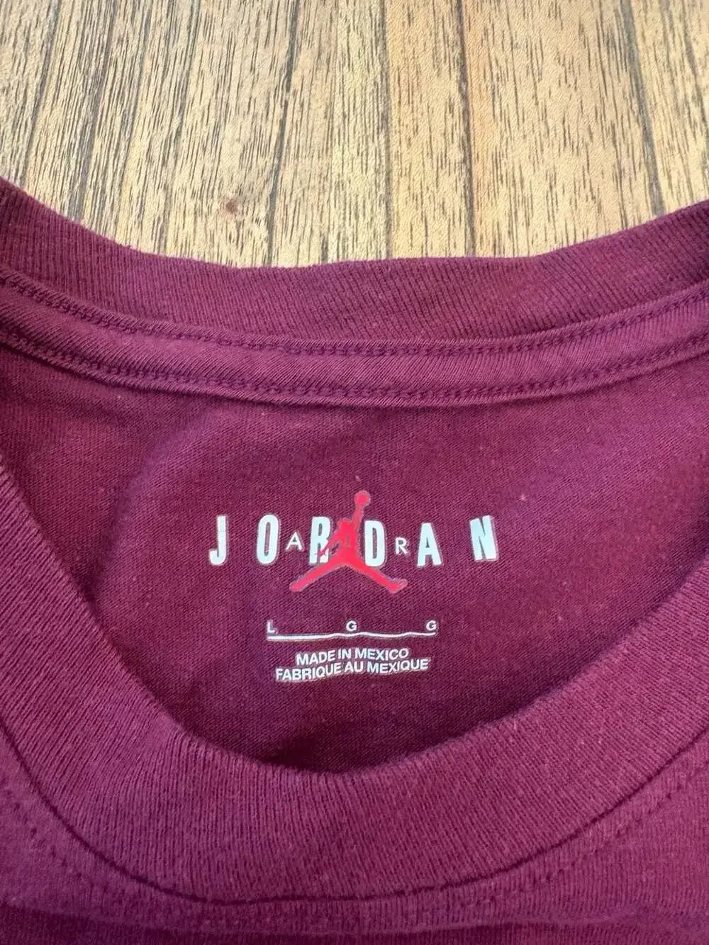 Air Jordan Flight MVP Wordmark Crew T-Shirt Maroon